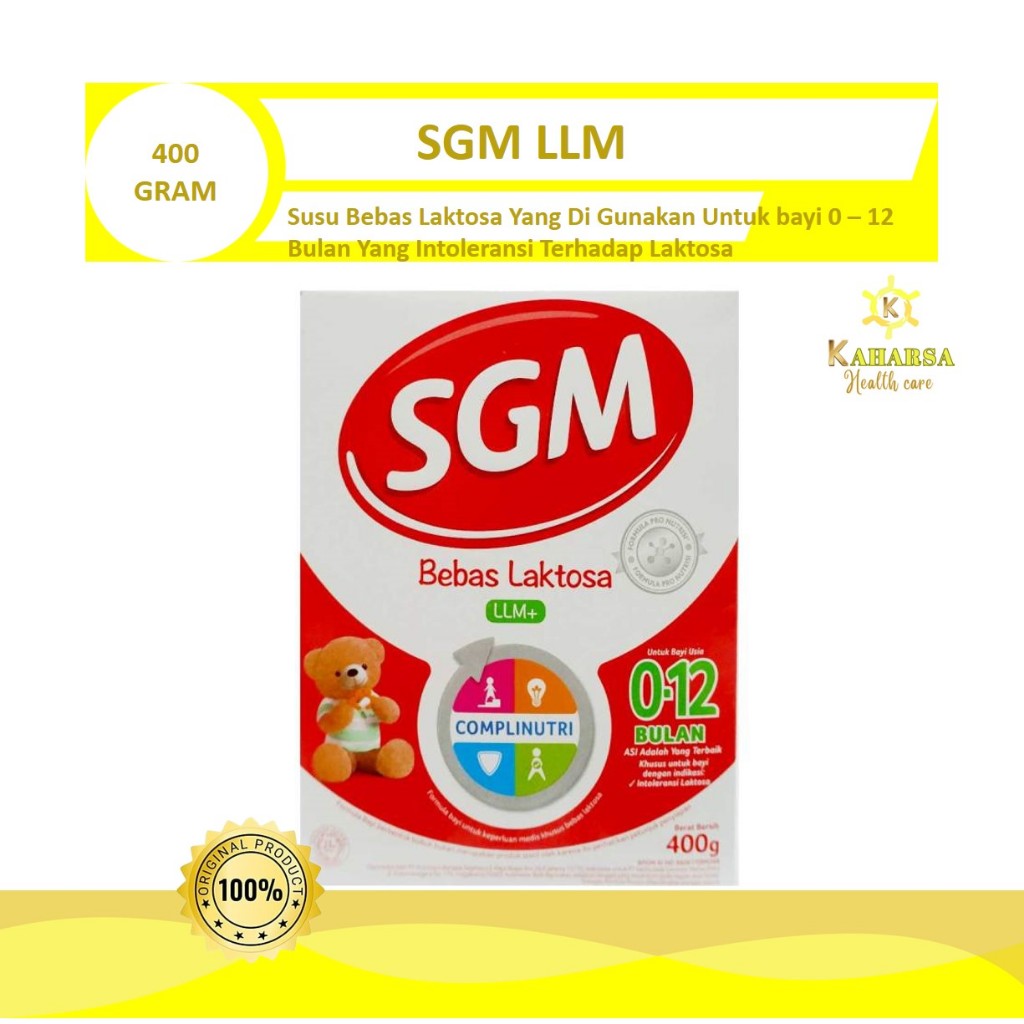 SGM LLM BEBAS LAKTOSA 400 GR 0-12 BULAN Susu Formula Bebas Laktosa Untuk Bayi Diare