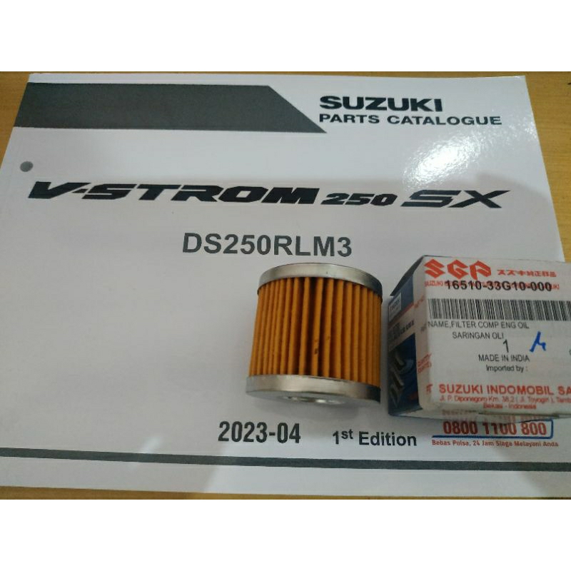 Filter Oli Saringan Oli Suzuki V Strom 250CC ori SGP