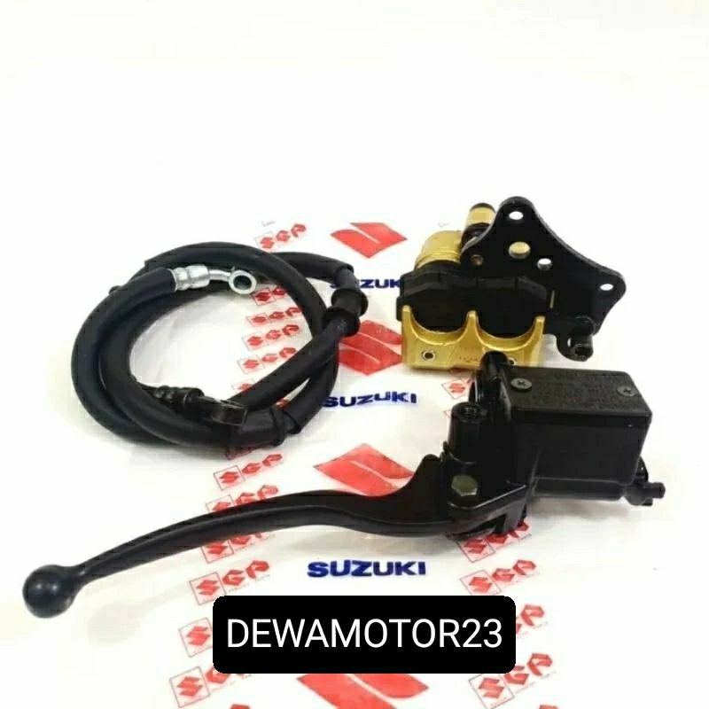 PAKET 3 ITEM SATRIA 2 TAK + SELANG REM + MASTER REM SET+ KALIPER CALIFER CAKRAM DEPAN SATRIA FU