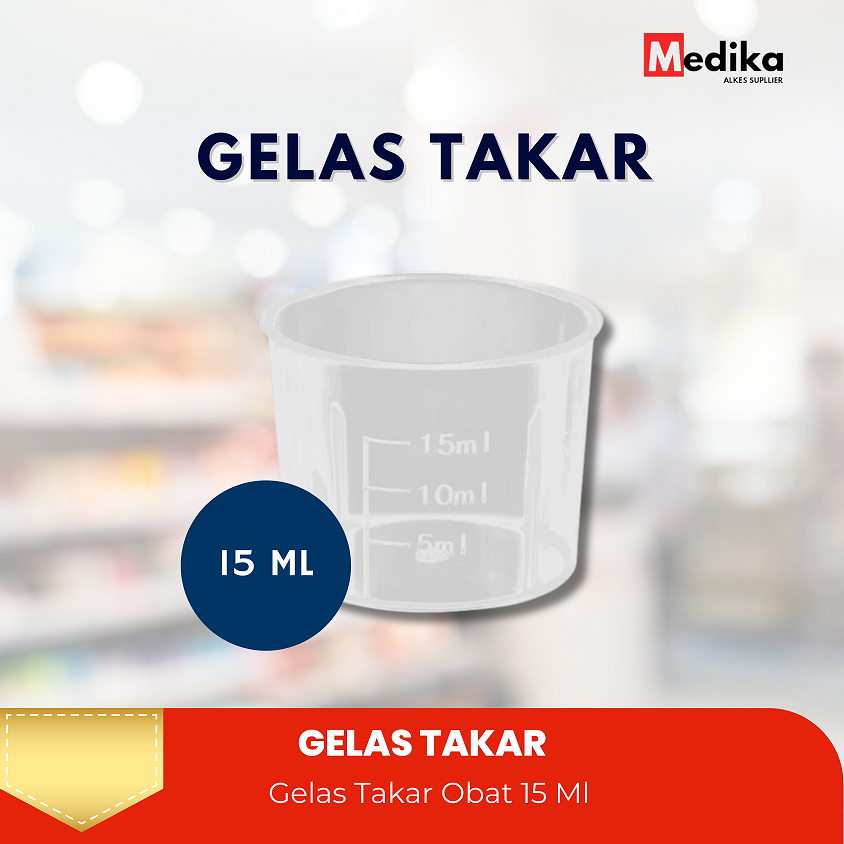Gelas Obat / Cup / Gelas Takar Obat 15ml
