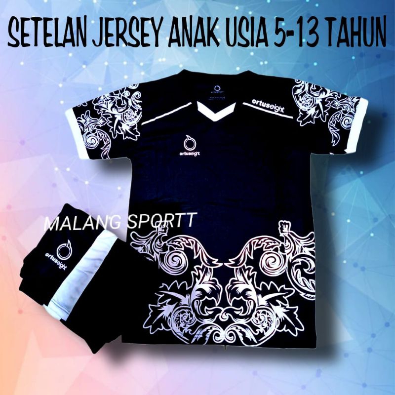 Terbaru Stelan jersy bola anak bola futsal voli SSB junior putra putri seet baju celana