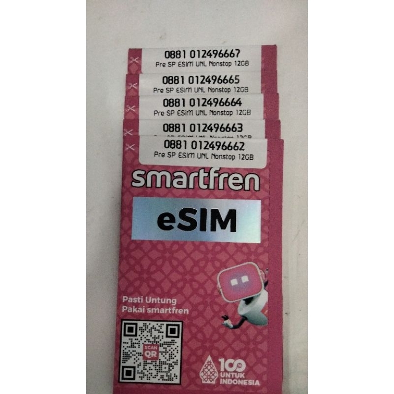 Esim Smartfren 12GB