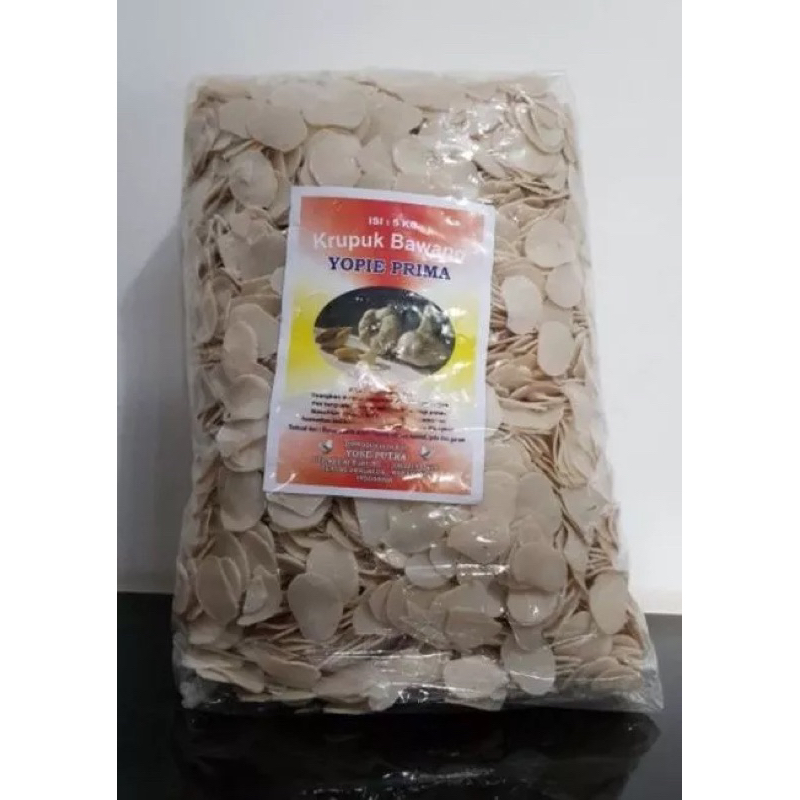 

Kerupuk bawang putih yopie prima 5kg / Krupuk bawang yose putra