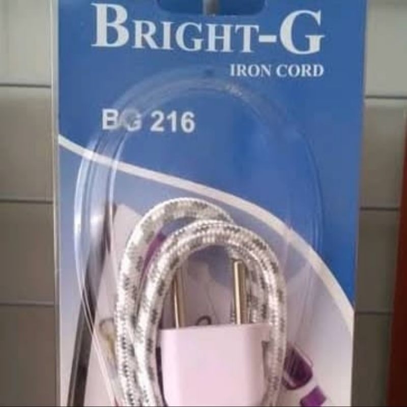 Bright-G Kabel Setrika Gepeng 2 Jalur 1.6 Meter BG 216