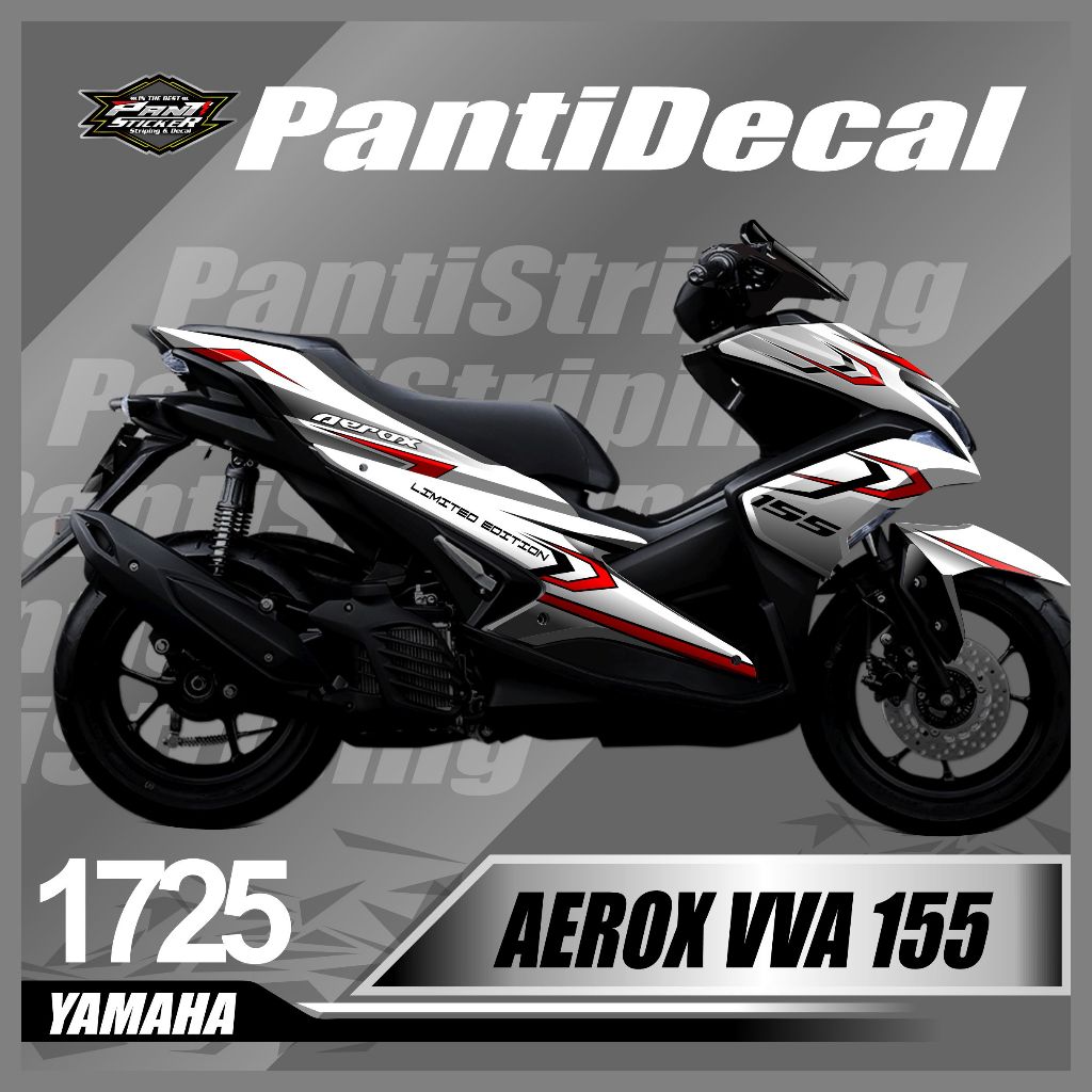 Decal Aerox vva 155 aksesoris motor design grafis simple limited edition stiker motor aerox vva full
