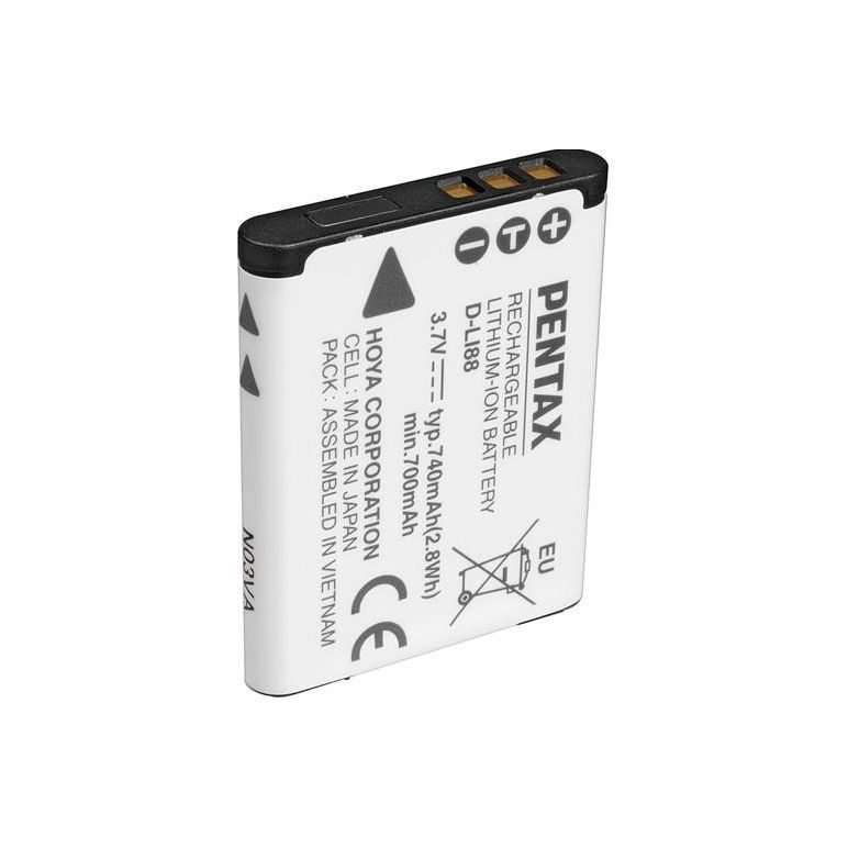 Kamera Baterai dan Charger D-LI88 DLI88 DBL80 untuk Pentax Optio P70 P80 WS80 H80 H90 W90 dll