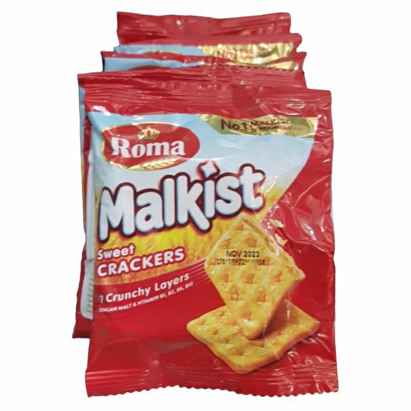 

Roma malkist sweet crackers 1 pack isi 10 bks @21g