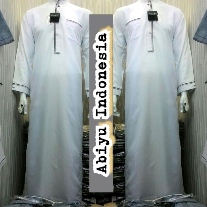 (SOLD) NEW WITH TAG Jubah Gamis Ikhwan brand Abiyu Indonesia original putih