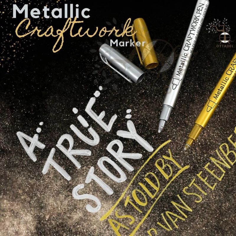 

Spidol craft - Spidol emas - Metallic Gold Silver Pen Marker Spidol Metalik Emas Perak Marker
