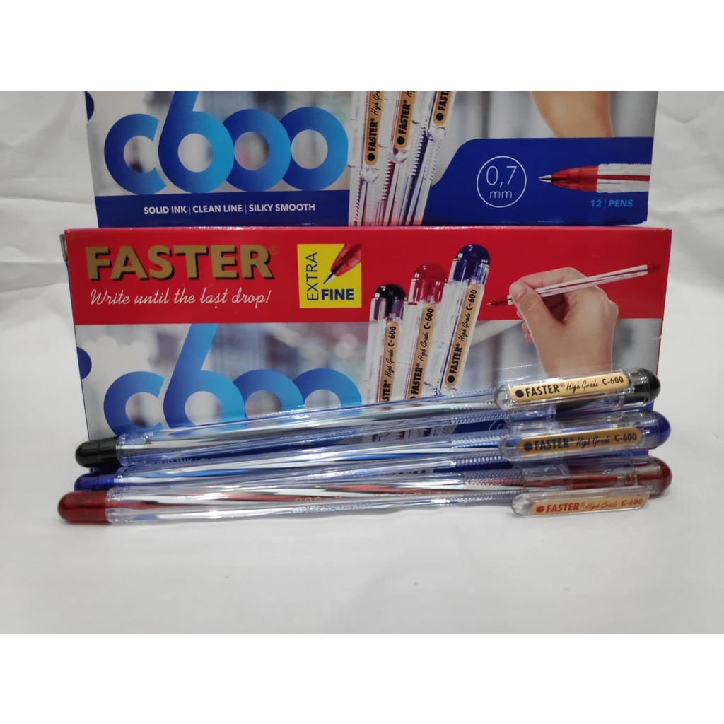 

PULPEN FASTER C-600 BIRU (PER 6 PCS)