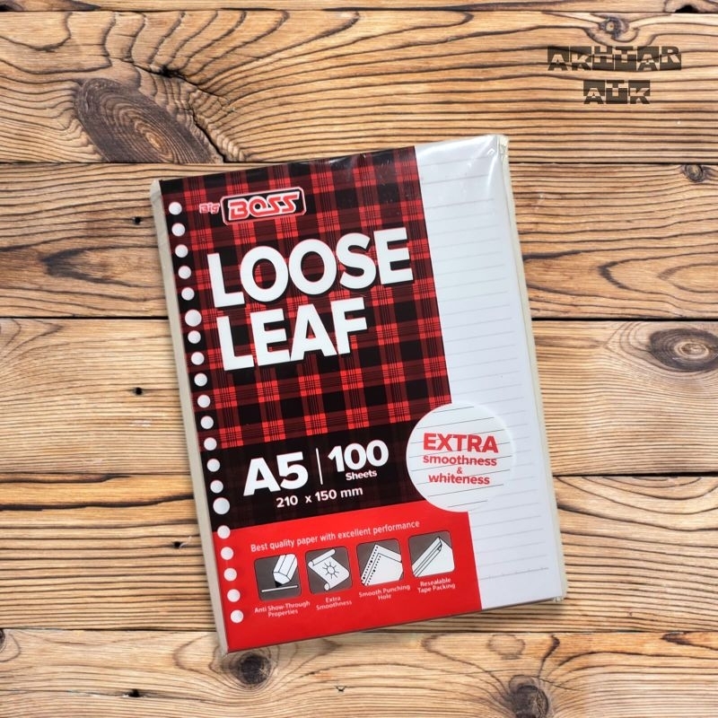 

Kertas isi binder/loose leaf A5 100 bigboss