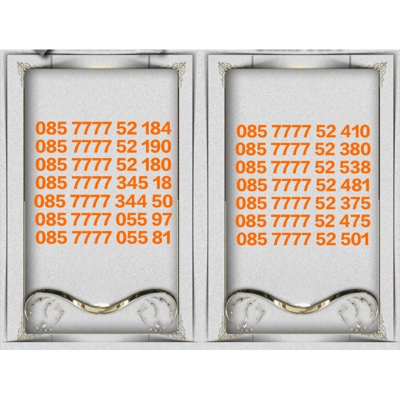 Perdana indosat cantik serian 085 7777 xxxxx