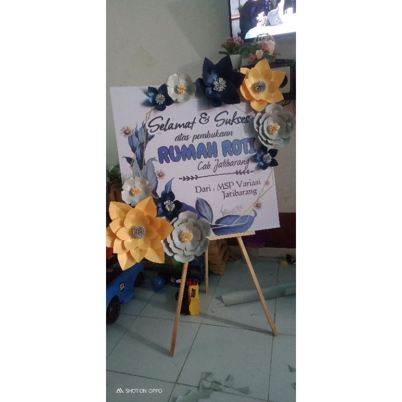 papan ucapan paper flower