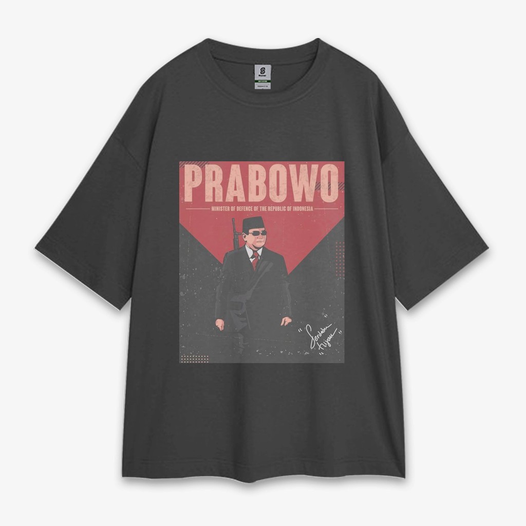 Kaos Prabowo Style Oversize Vintage Tee