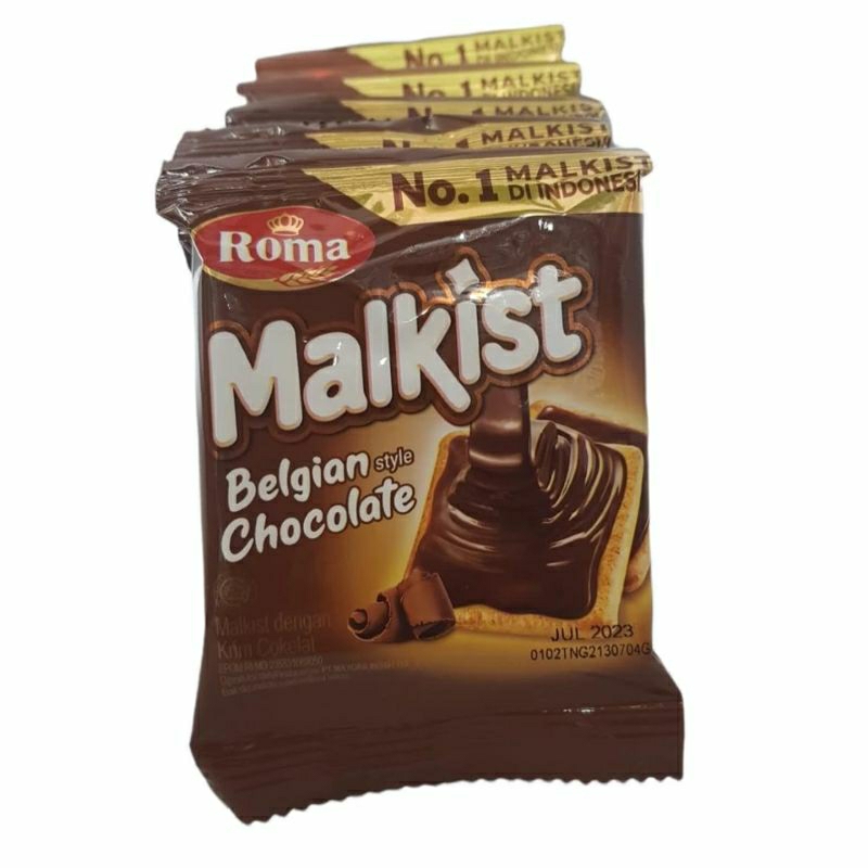 

Roma malkist coklat 1 pack isi 10 bks @18g