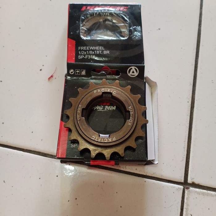 Freewheel Gear Gir Belakang Sepeda Anak Pacific 18T SP-F314 Sepeda BMX, Mini, Lipat