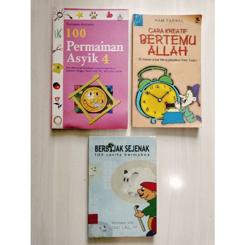 (Preloved) 100 PERMAINAN ASYIK / CARA KREATIF BERTEMU ALLAH / BERBIJAK SEJENAK