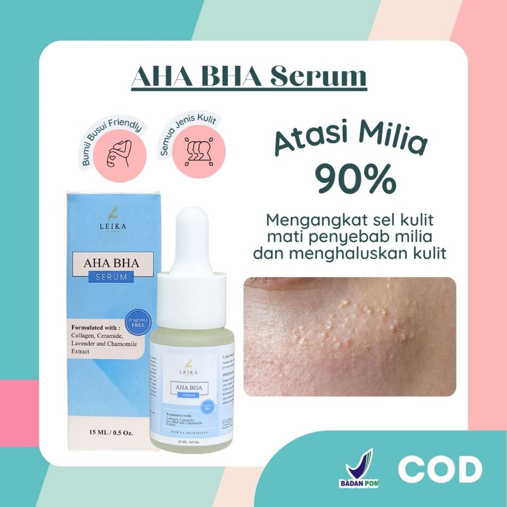 PENGHILANG MILIA Paling Ampuh AHA BHA Serum Khusus Untuk Milia Menghilangkan MIlia Obat Milia Pada W