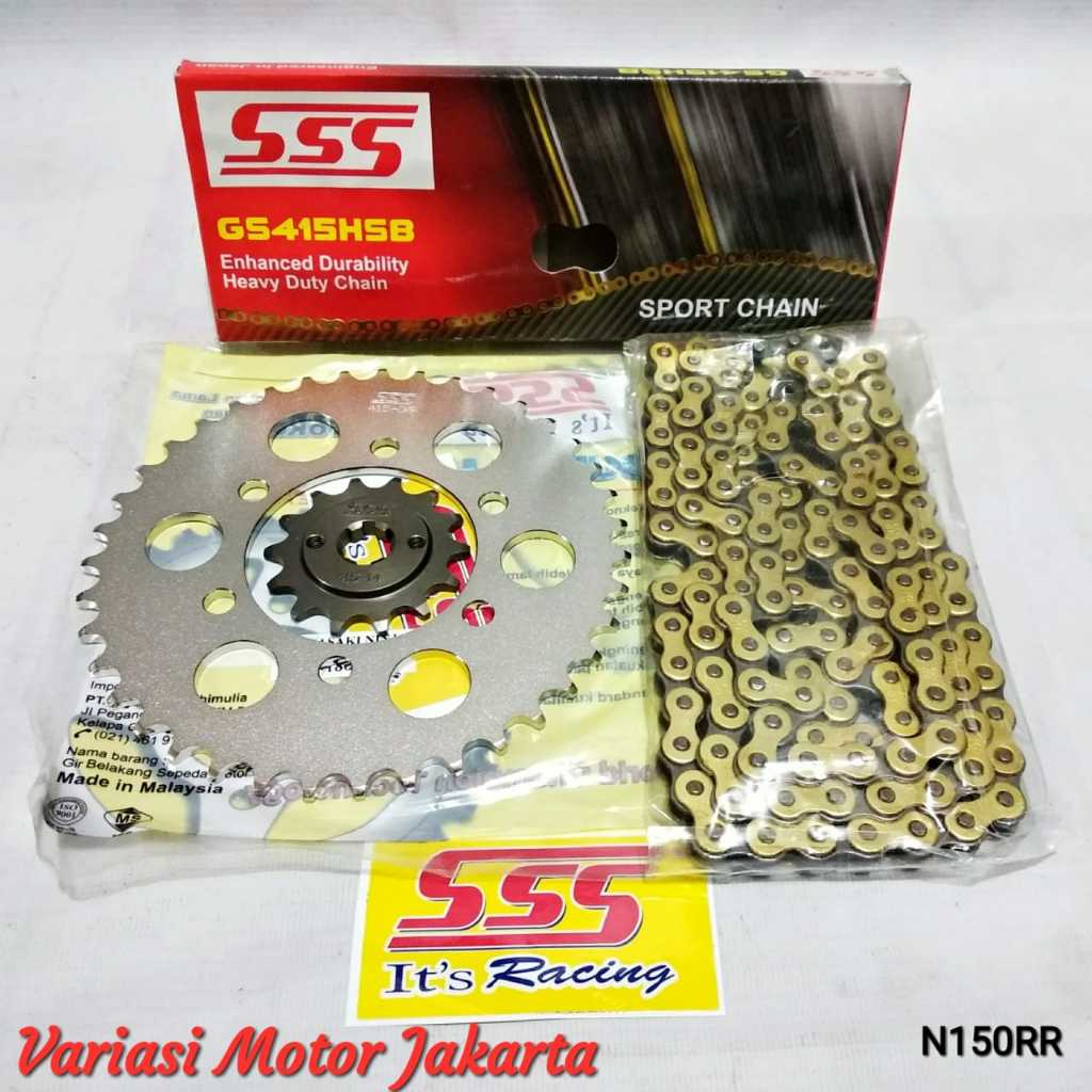 Gear Set SSS Ninja 150 R Ninja 150 RR 415 HSB Gold