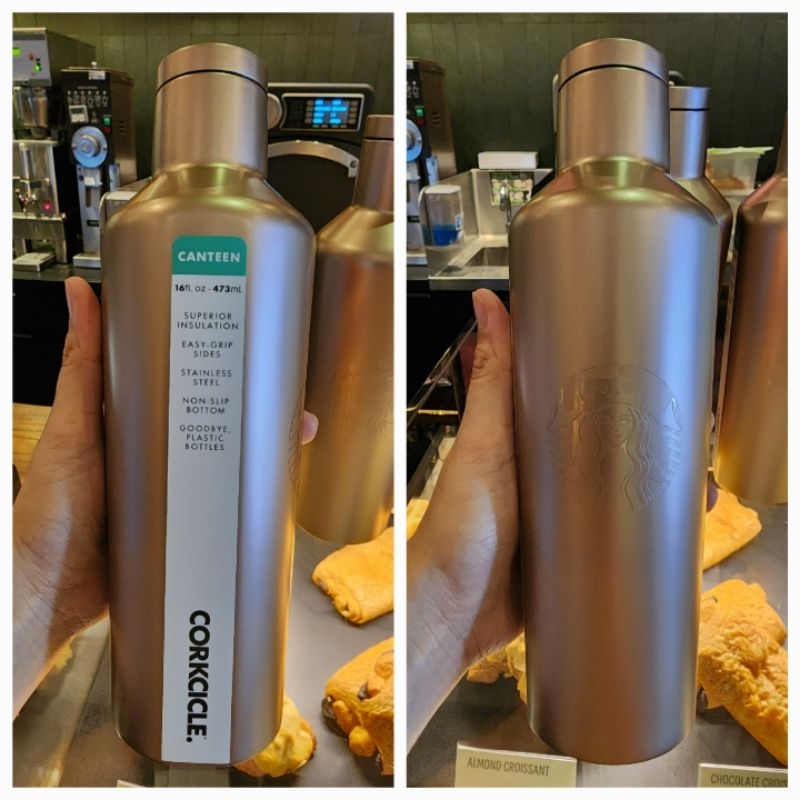 Tumbler Starbucks Corkcicle Champne Gold