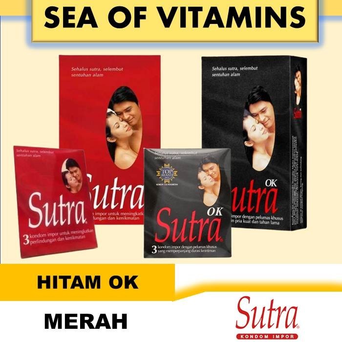 CHS Kondom Sutra - Kondom Sutra Merah / OK / Gerigi dan Plus ISI 4 PCS