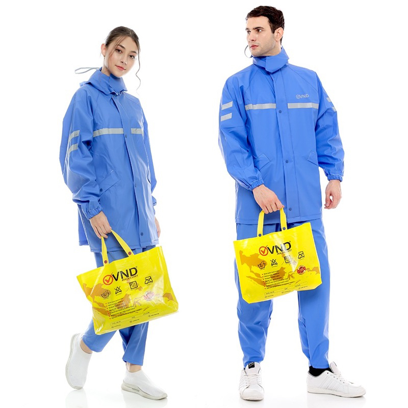 Jas hujan VND Jas Hujan Stelan Karet PVC AK 99 - BLUE
