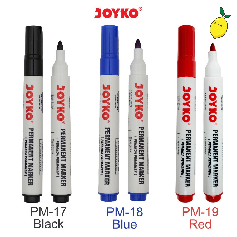 

Spidol Permanen Joyko / Permanent Marker Round Tip PM17~19