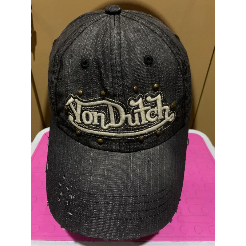 Topi Cap sekon Von Dutch Model Ripped Washed Black Jeans