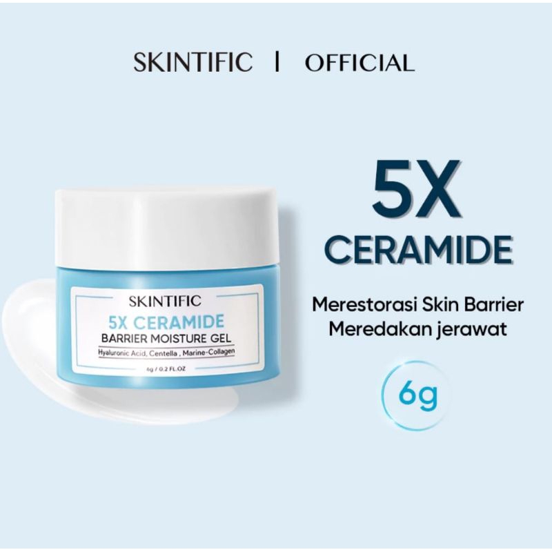 SKINTIFIC 5x ceramide barrier moisturizer gel 6gram