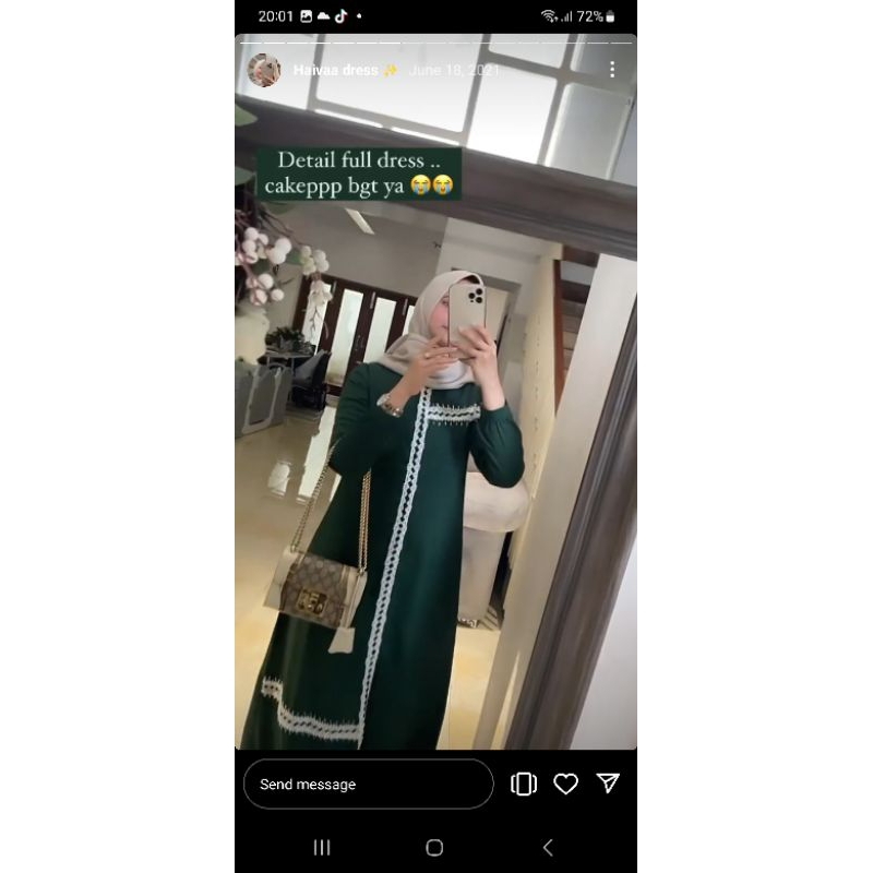 haivaa dress jotol gamis preloved original by kaleela