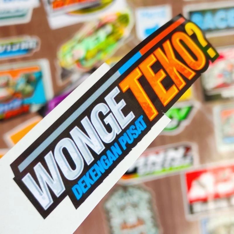 sticker Wonge Teko