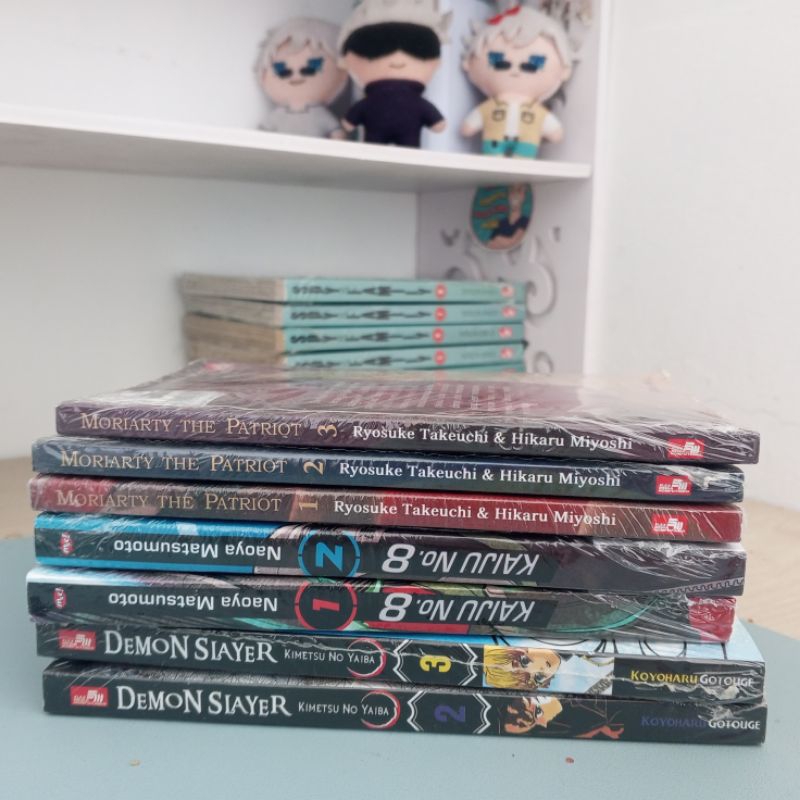Preloved Komik Manga Indonesia Demon Slayer Kimetsu no Yaiba Moriarty The Patriot Kaiju No.8