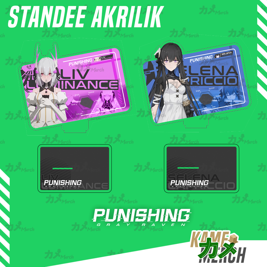 Stand Akrilik punishing Gray Raven / PGR Selena Capriccio / Liv Eclipse Game Anime Mobile