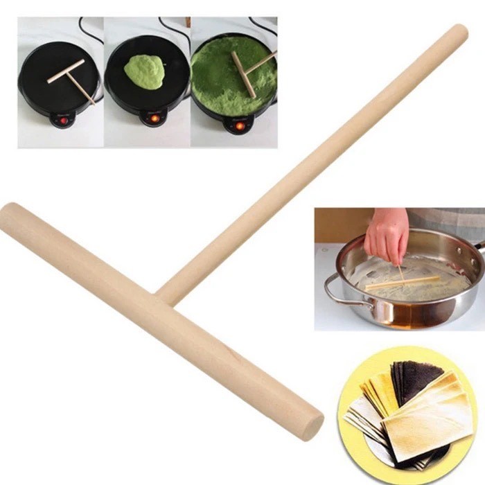Alat Kayu Adonan Crepes T Wooden Crepes Stick