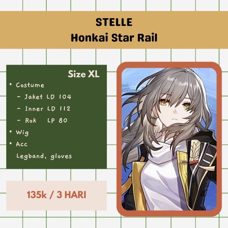 [ RENTAL ] Costume Cosplay Stelle