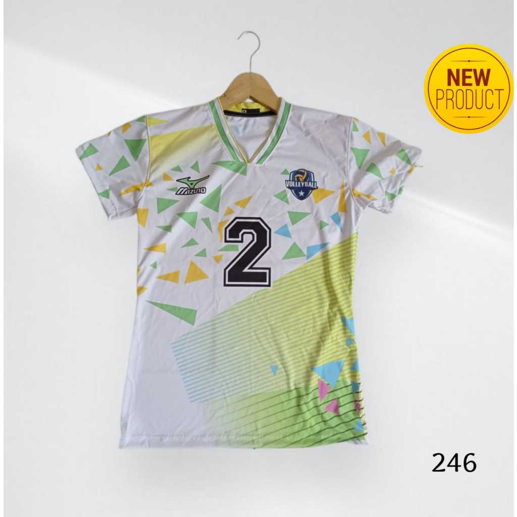 Jersey kaos olahraga volley ball fullprinting wanita indis no random dewasa 246