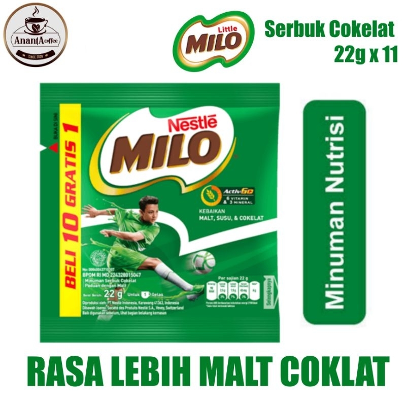 

Milo Nestle Activ Go 1 Sachet 22 Gr