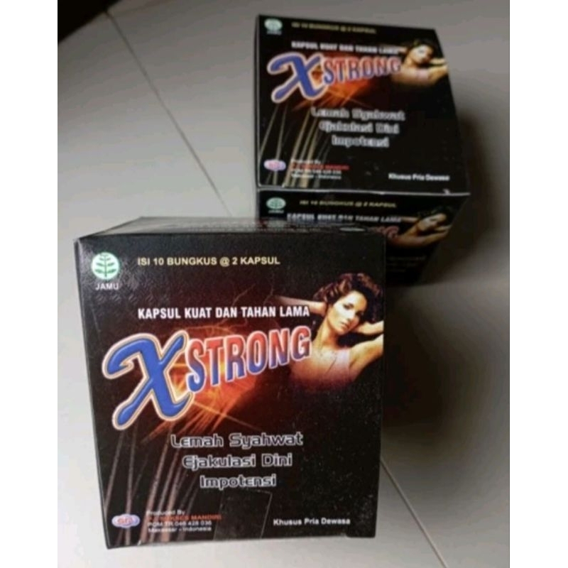 Xstrong Kapsul Asli 10 sachet obat kuat dan tahan lama