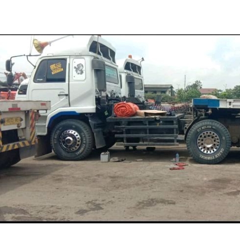 weldop dop roda truck/big bus Ring 20 Fuso Hino Giga lubang 10 depan belakang plat chrome 4 pcs full