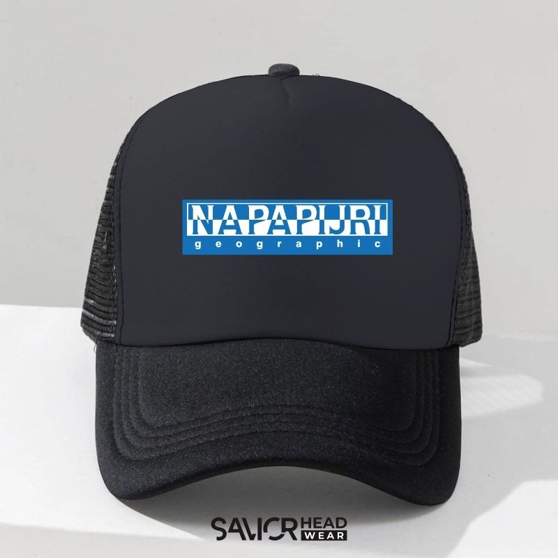 SVR | Topi Trucker /  Topi Jaring / Topi Jala / Topi Brand NAPAPIJRI BLUE
