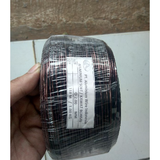 Terlaris kawat bonsai warna MAROON ukuran 1 ~ 6 mm  kawat bonsai aluminium untuk kerajinan atau tana