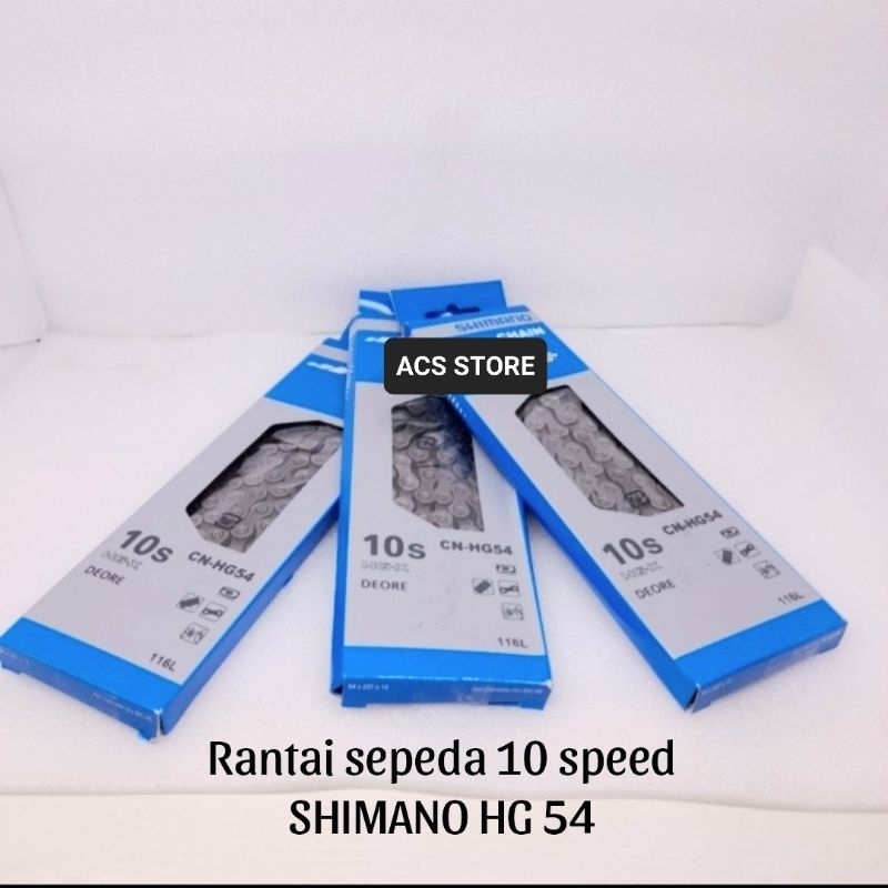 RANTAI SEPEDA 10 SPEED SHIMANO HG54 HG 54 UNTUK SEPEDA LIPAT MTB FEDERAL ROADBIKE