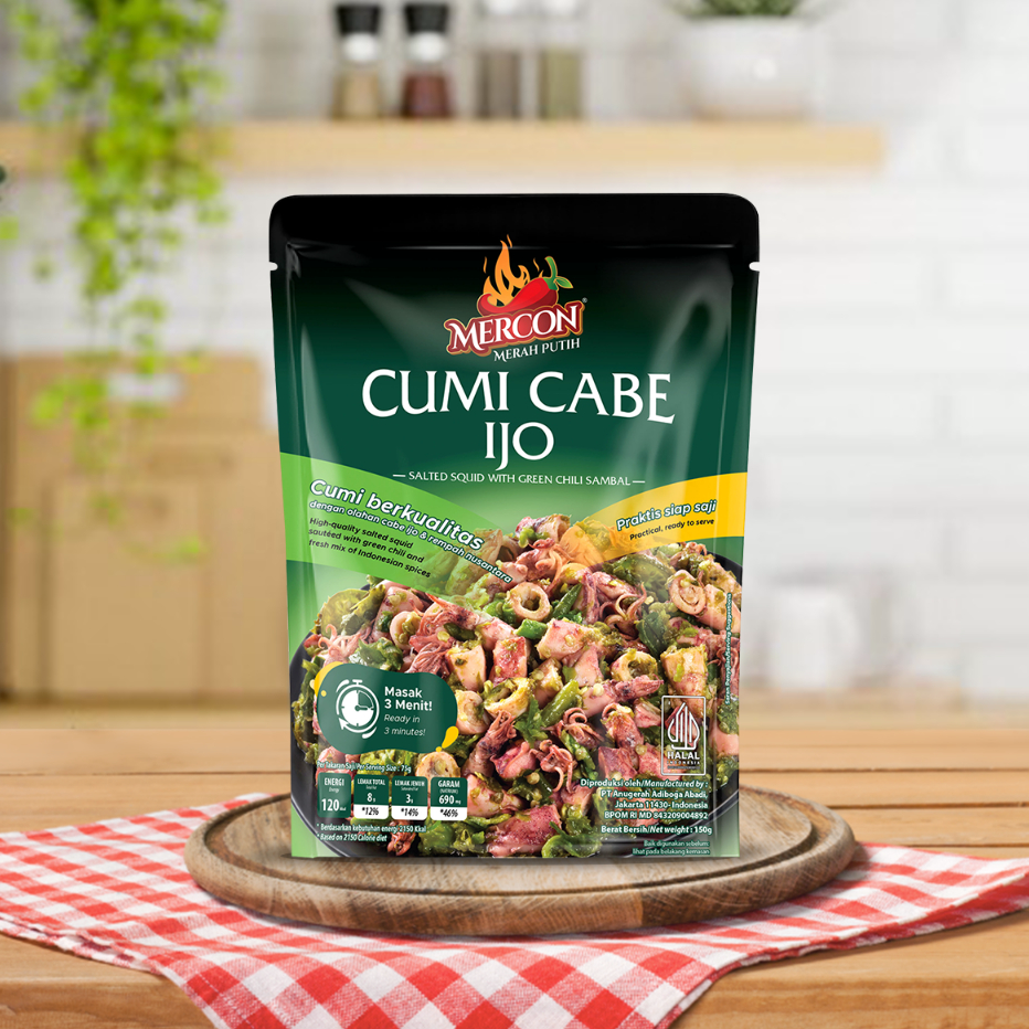 

➧✾ Mercon Merah Putih - Satuan || Cumi Cabe Ijo