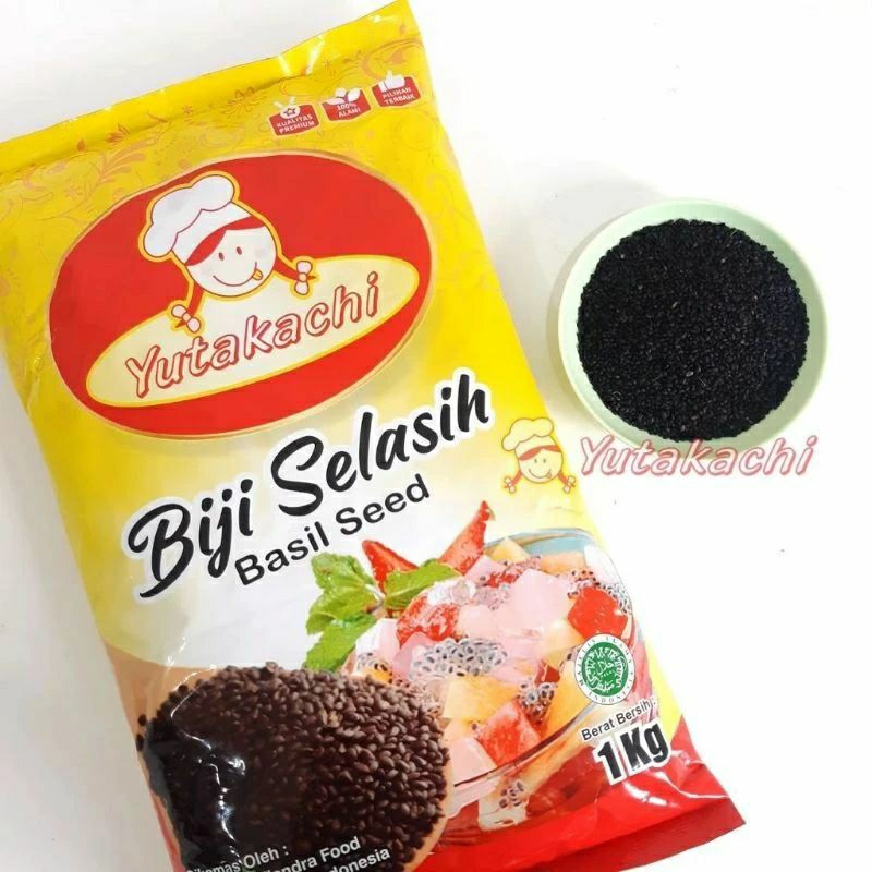 

Biji Selasih Repack 50gram Biji selasih Yutakachi