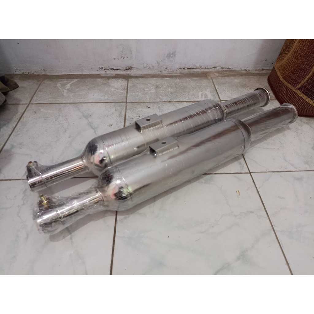 Knalpot Botol Custom Motor Chopper Bobber British BSA