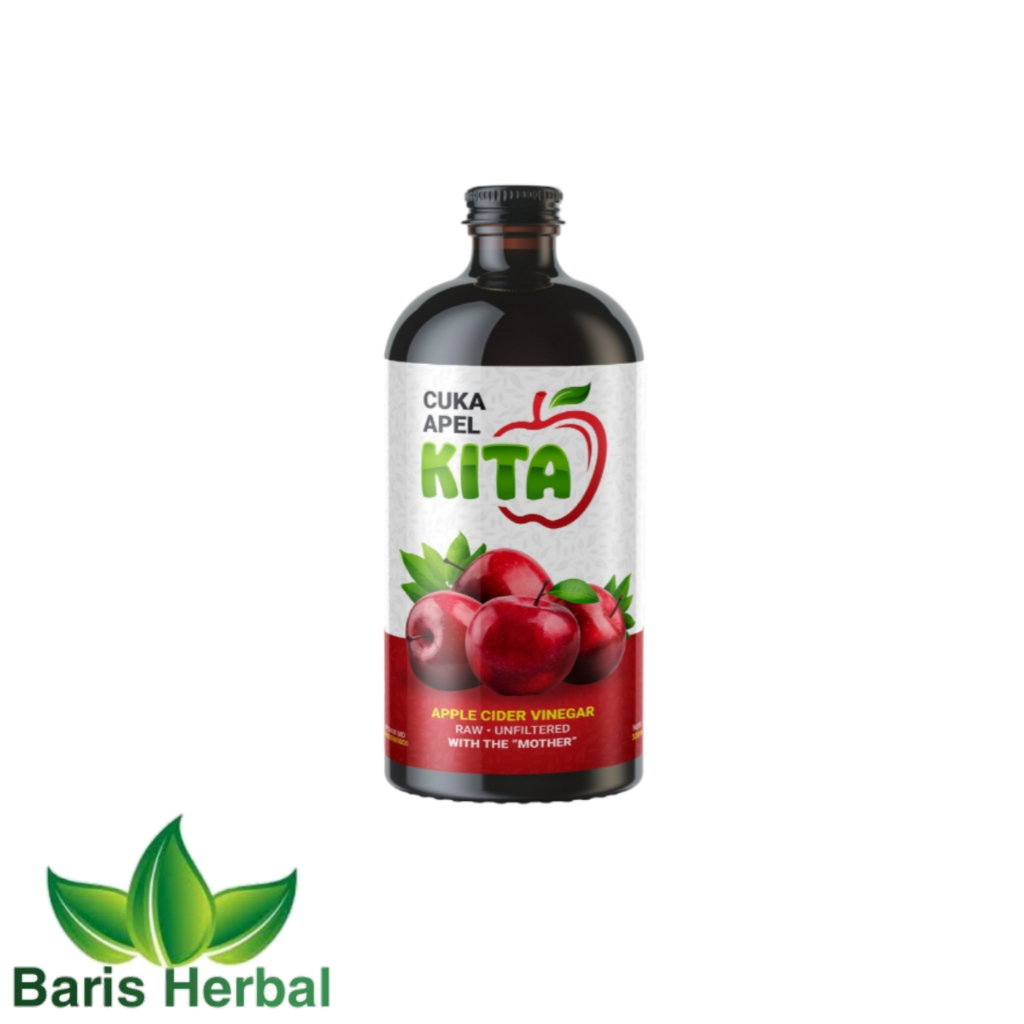 

Cuka Apel Kita 300 Ml | Cuka Apel Kita With The Mother | Cuka Apel Dengan Sari Apel Alami