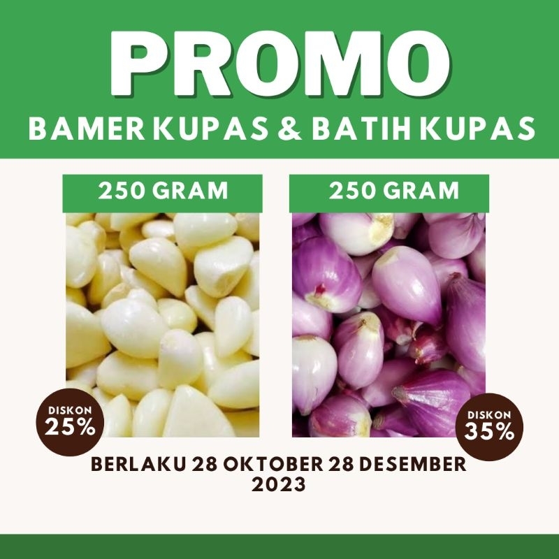 

bawang merah kupas dan bawang putih kupas