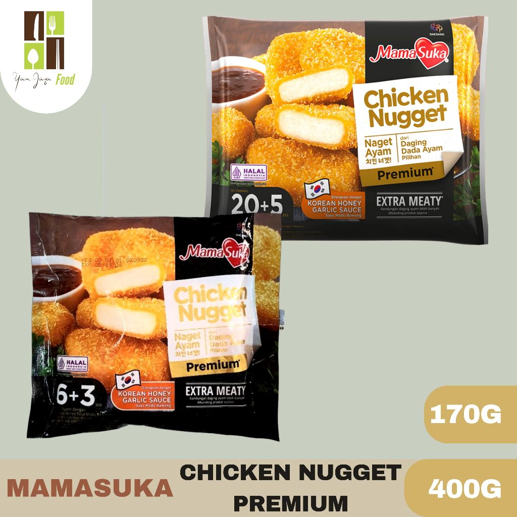

Mamasuka Chicken Nugget / Naget Ayam Premium 170g/400g