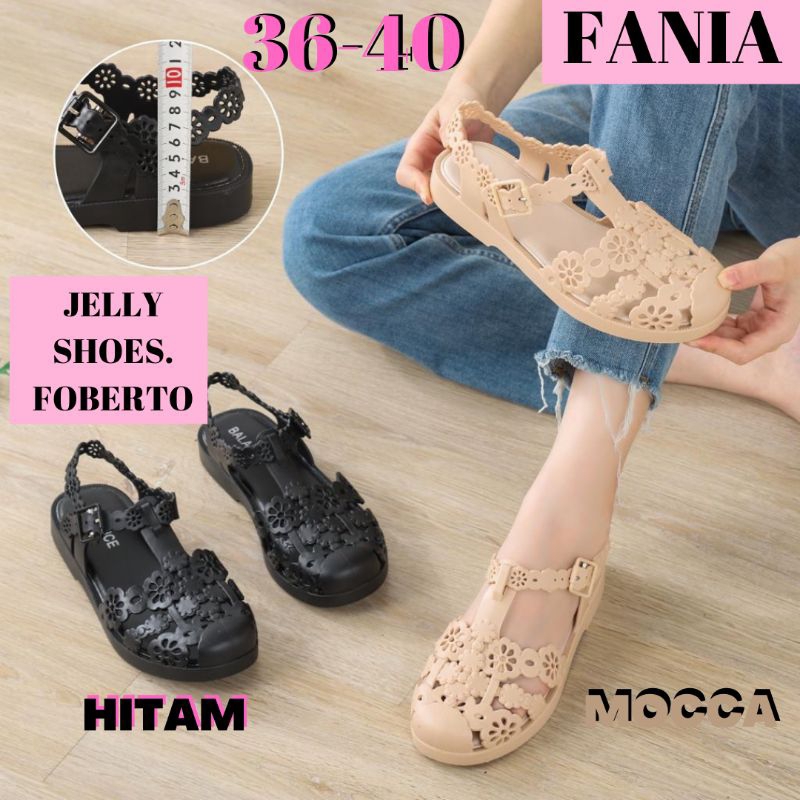 ( COD )SANDAL SENDAL JELLY JELLYSHOES RANGKE GUNUNG MOTIF BUNGA CEWE CEWEK WANITA IMPOR IMPORT KOREA