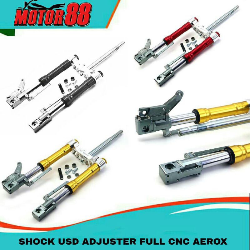 Shock USD Adjuster Yamaha Nmax CNC " Original Scarlet "